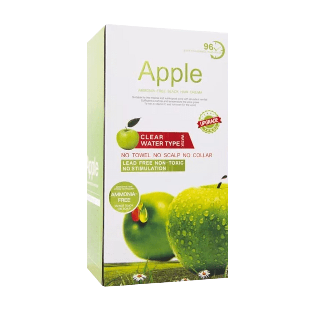 Apple Ammonia-Free Dark Brown Hair Dye Cream – Clear Water Formula