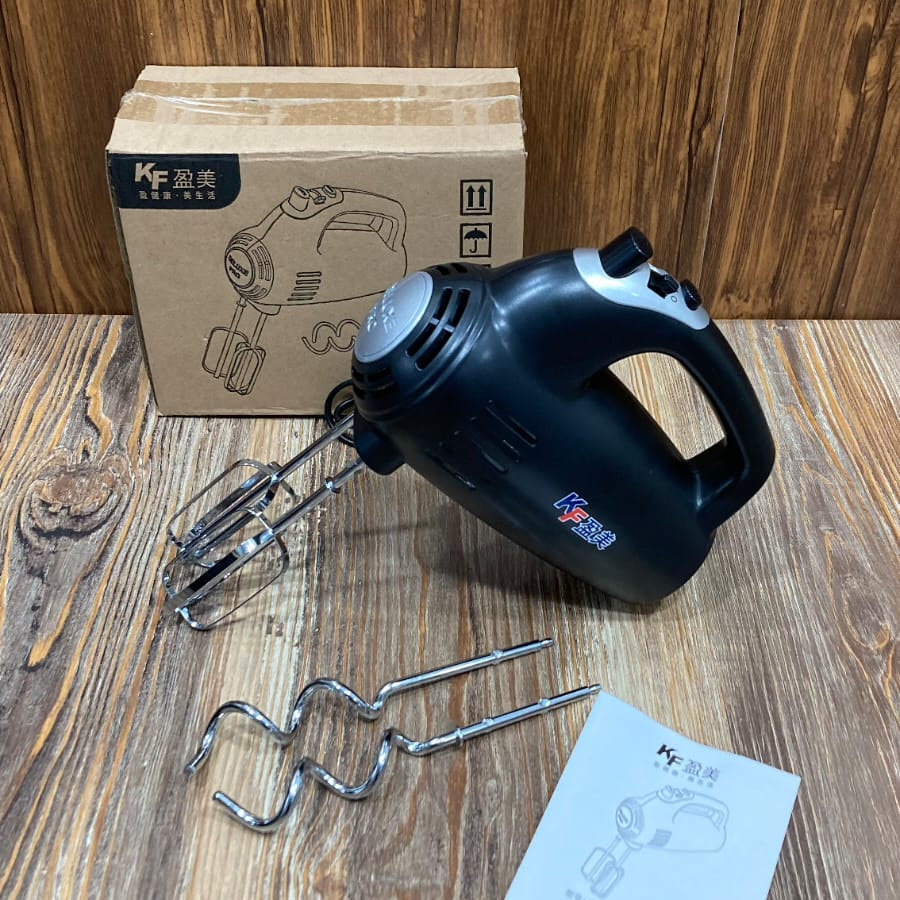 KF Electric Hand Mixer – Multi-Speed with Beaters & Dough Hooks