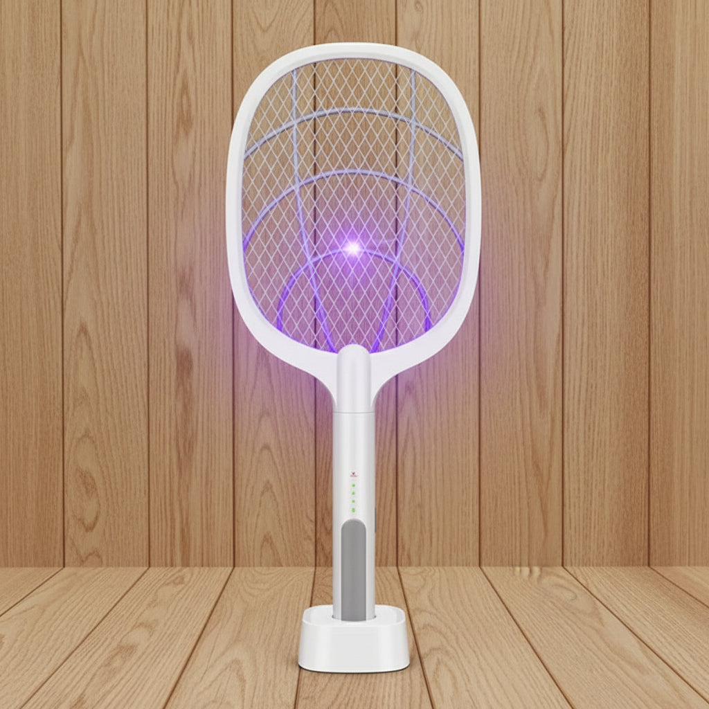 Electric Mosquito Killer Racket Rechargeable 2 in 1 UV Lamp | Mosquito Killer Bat