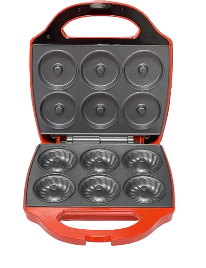 Kalorik 6-Piece Mini Bundt Cake Maker-Red