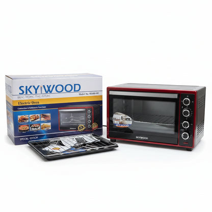 SKYIWOOD 48L Electric Oven (SK48B-RC) | Convection & Rotisserie | Red Special Edition