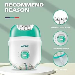 VGR V-726 Wet & Dry Compact Professional Cordless Women Epilator Ratings 8