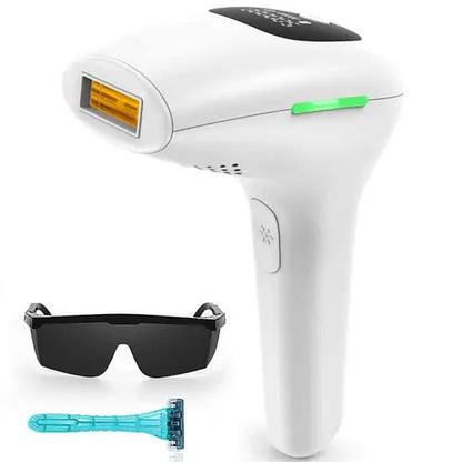Babyverse Digital Disply IPL Hair Removal Device 900,000  Flashes – Painless Permanent Laser Epilator for Face & Body, 5 Energy Levels, Home Use Hair Removal Machine