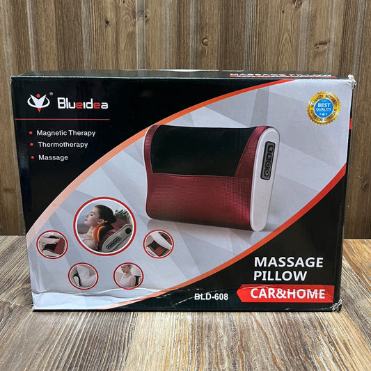 Blueidea  Pillow Massage  – Magnetic Therapy & Heat for Neck, Back & Shoulders (Car & Home)