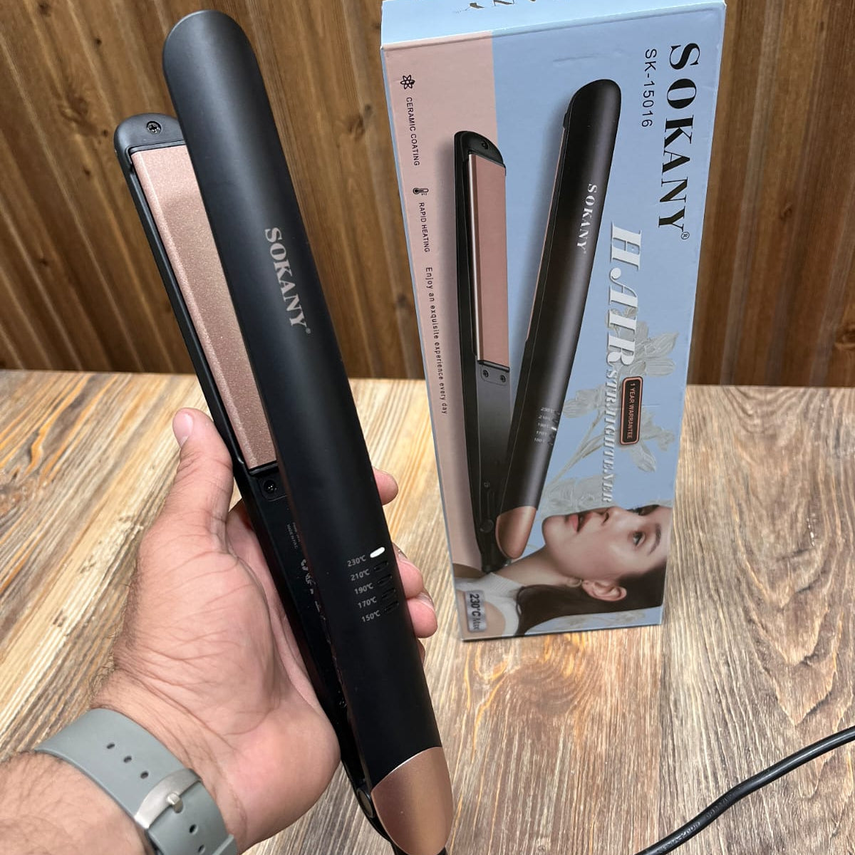 Sokany Hair Straightener SK-15016 with Ceramic Coating
