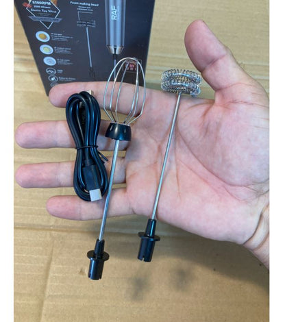 Raf rechargeable 2 in 1 coffee beater metal.