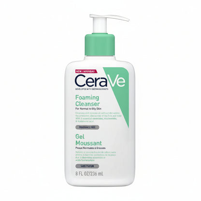 CeraVe Foaming Facial Cleanser For Normal to Oily Skin