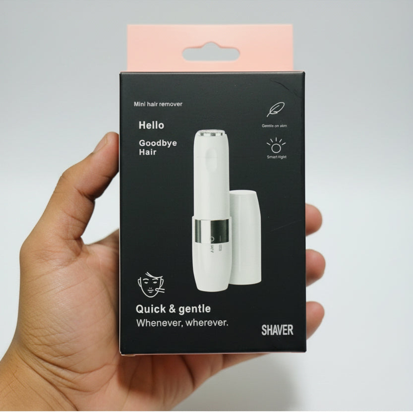 Mini Facial Hair Remover for Women - Painless Electric Face & Eyebrow Shaver