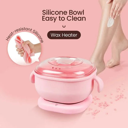 3 in 1 Wax Warmer Hair Removal Kit with Hard Wax Beans & Applicator Sticks