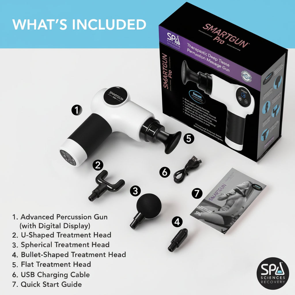 Spa Sciences SmartGun Elite Deep Tissue Percussion Massage Gun