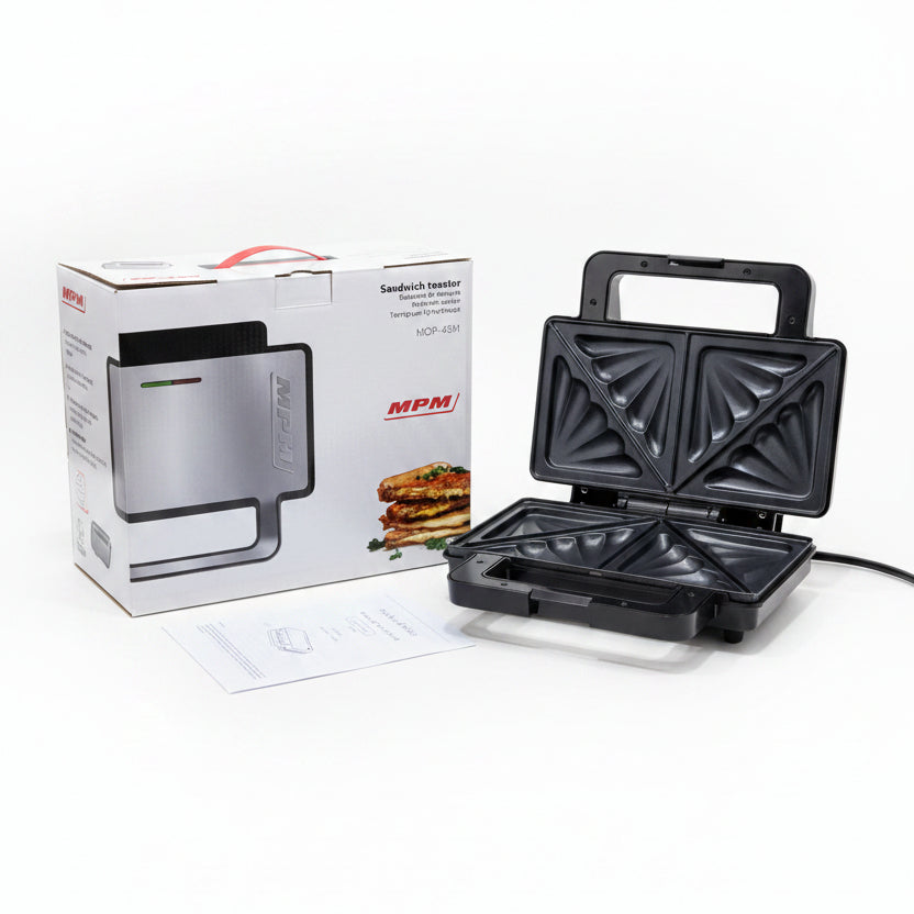 MPM MOP-45M Sandwich Toaster | 900W Non-Stick Triangular Sandwich Make