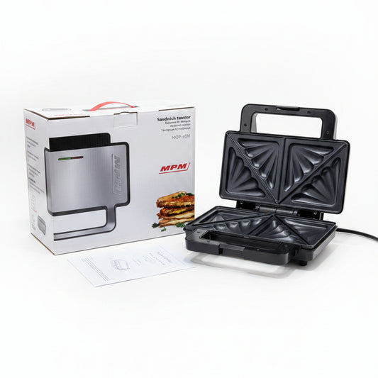 MPM MOP-45M Sandwich Toaster | 900W Non-Stick Triangular Sandwich Make