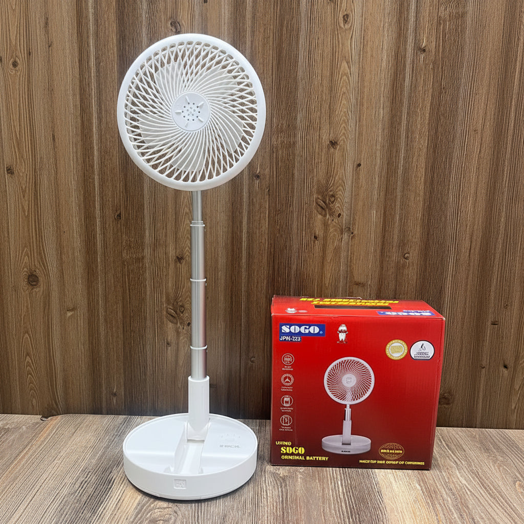 SOGO JPN-523 Rechargeable Retractable Fan