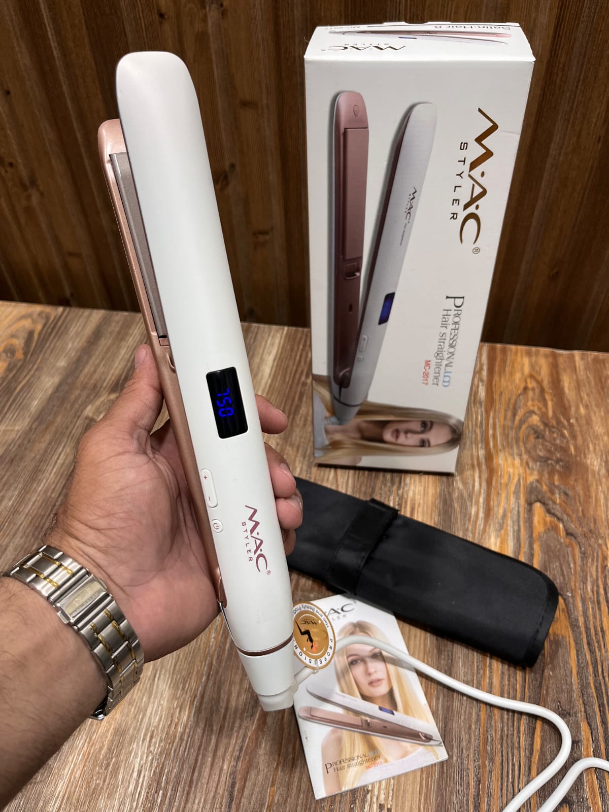MAC MC 2017 2in1 750°F Professional Styler Hair Curler hair straightener