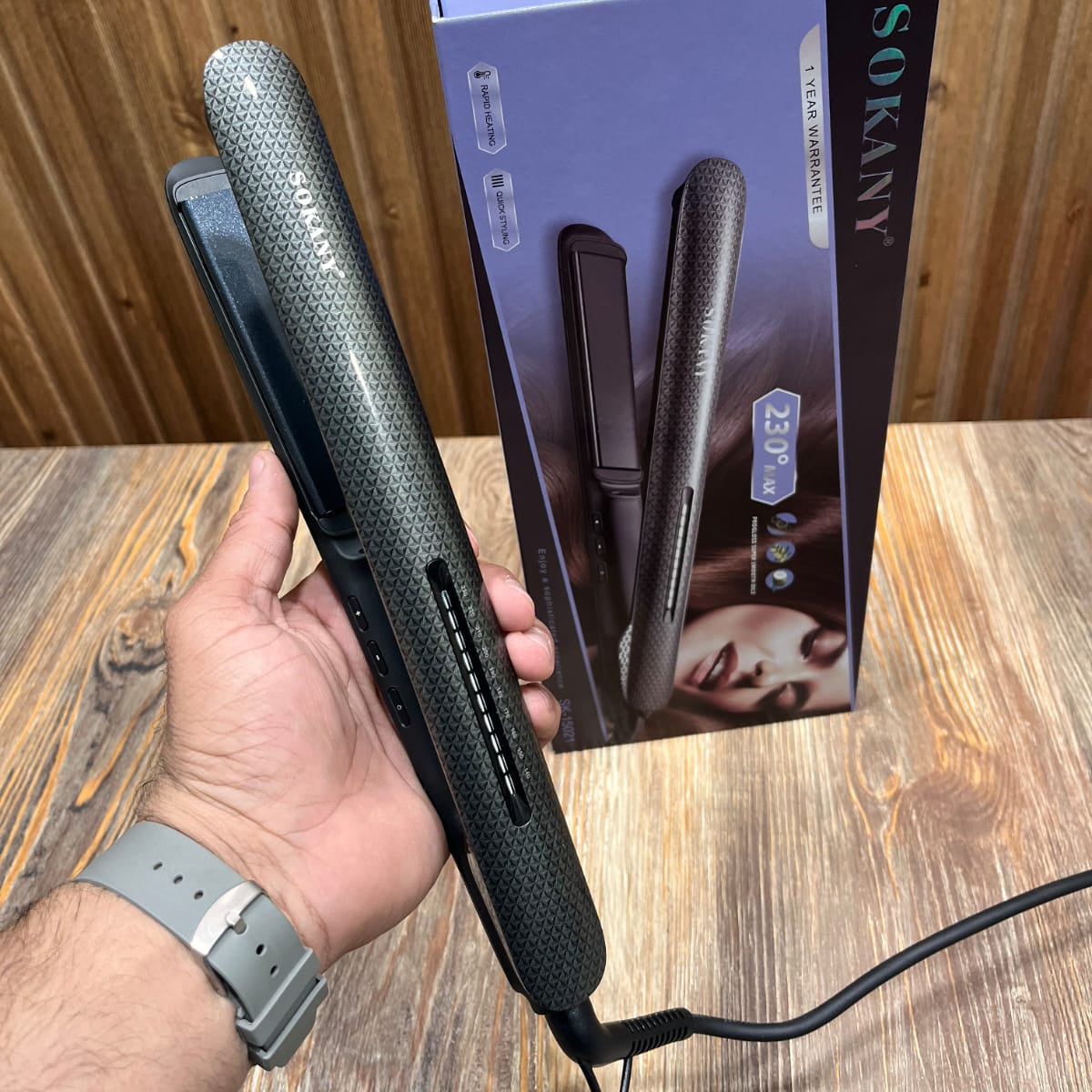 Sokany Textured Hair Straightener SK-15024 – 230°C Max