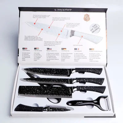ZEPPTER 6 PCS KNIFE SET NON-STICK COATING