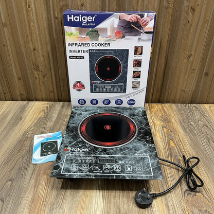 Haiger HG-12 Infrared Inverter Cooker – 2200W Copper Coil Hot Plate