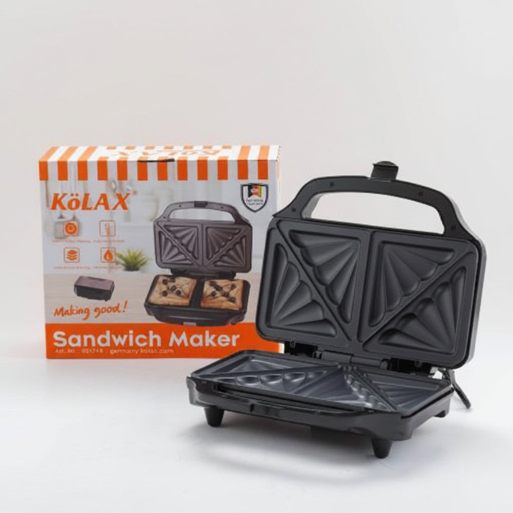 KoLAX Sandwich Maker 1200W – Double-Sided Non-Stick Toaster