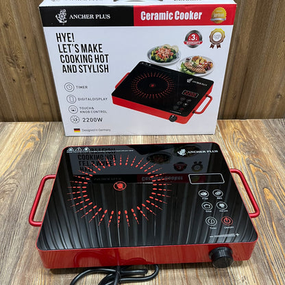 Ancher Plus 2200W Ceramic Infrared Cooker – Digital Touch Control Hot Plate