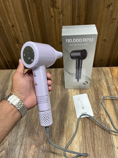 110,000 RPM High Speed Hair Dryer – Digital Display Ionic Hair Dryer