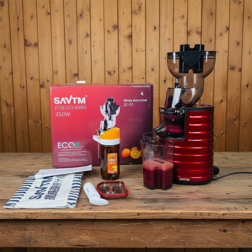 SAVTM Ecology Series Whole Slow Juicer JE-31 250W – ECO Tritan | Cold Press Juicer