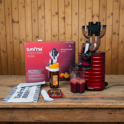 SAVTM Ecology Series Whole Slow Juicer JE-31 250W – ECO Tritan | Cold Press Juicer