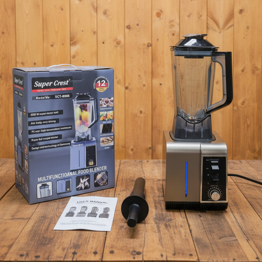 Super Crest SCT-8006 Multifunctional Food Blender 5500W – Super Copper Motor | Germany Design