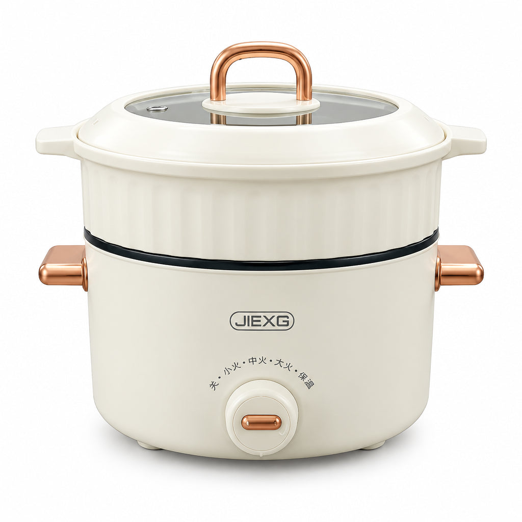 JIEXG Electric Multi-Function Hot Pot with Steamer YG-120B