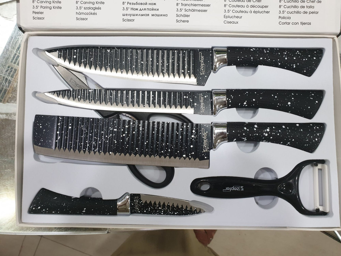 ZEPPTER 6 PCS KNIFE SET NON-STICK COATING