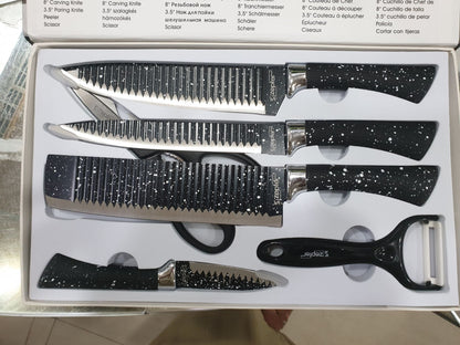 ZEPPTER 6 PCS KNIFE SET NON-STICK COATING