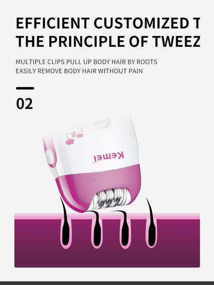 Kemie  km-6203  Rechargeable Epilator Hair removal machine for Ladies