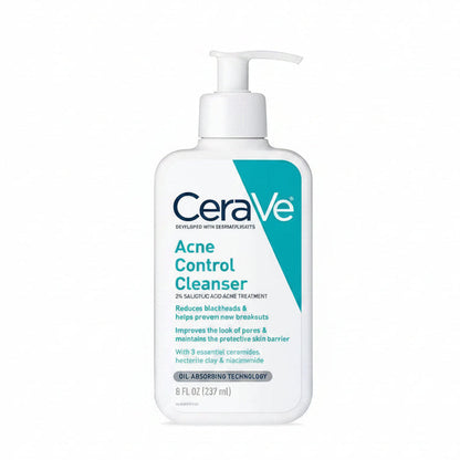 CeraVe Acne Control Cleanser (2% Salicylic Acid Acne Treatment)