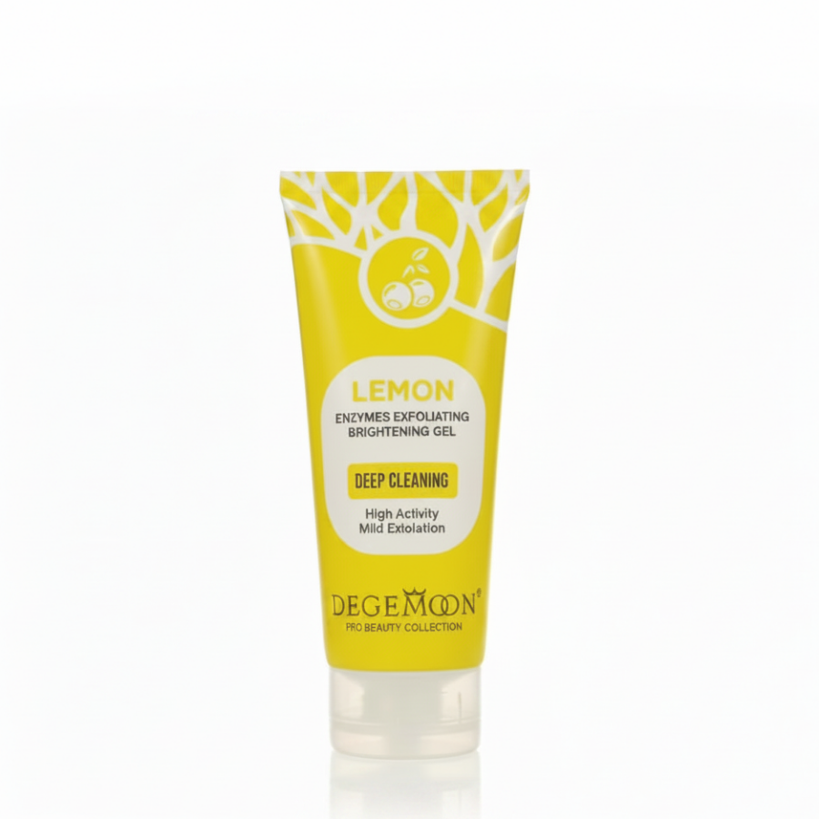 Gegemoon Lemon Enzymes Exfoliating Brightening Gel Deepcleaning Gentle Face Scrub for Glowing Skin