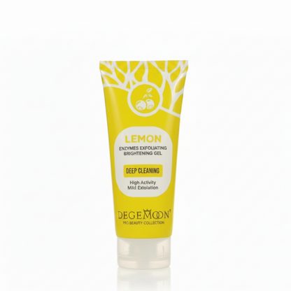 Gegemoon Lemon Enzymes Exfoliating Brightening Gel Deepcleaning Gentle Face Scrub for Glowing Skin