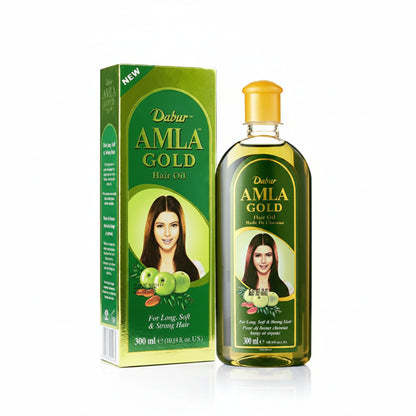 Dabur Amla Gold Herbal Blend Hair Oil for Dry, Damaged & Treated Hair