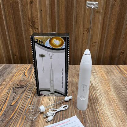Rechargeable 2-in-1 Electric Hand Mixer & Milk Frother