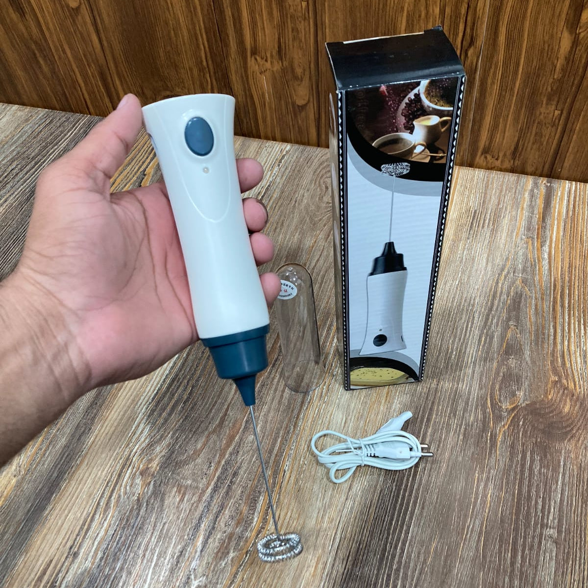 Rechargeable Milk Frother and Foamer  - Electric Coffee Beater | 220V