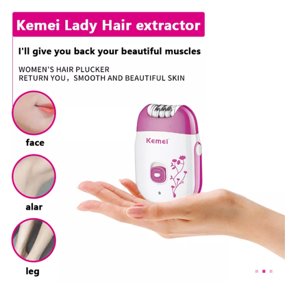 Kemie  km-6203  Rechargeable Epilator Hair removal machine for Ladies