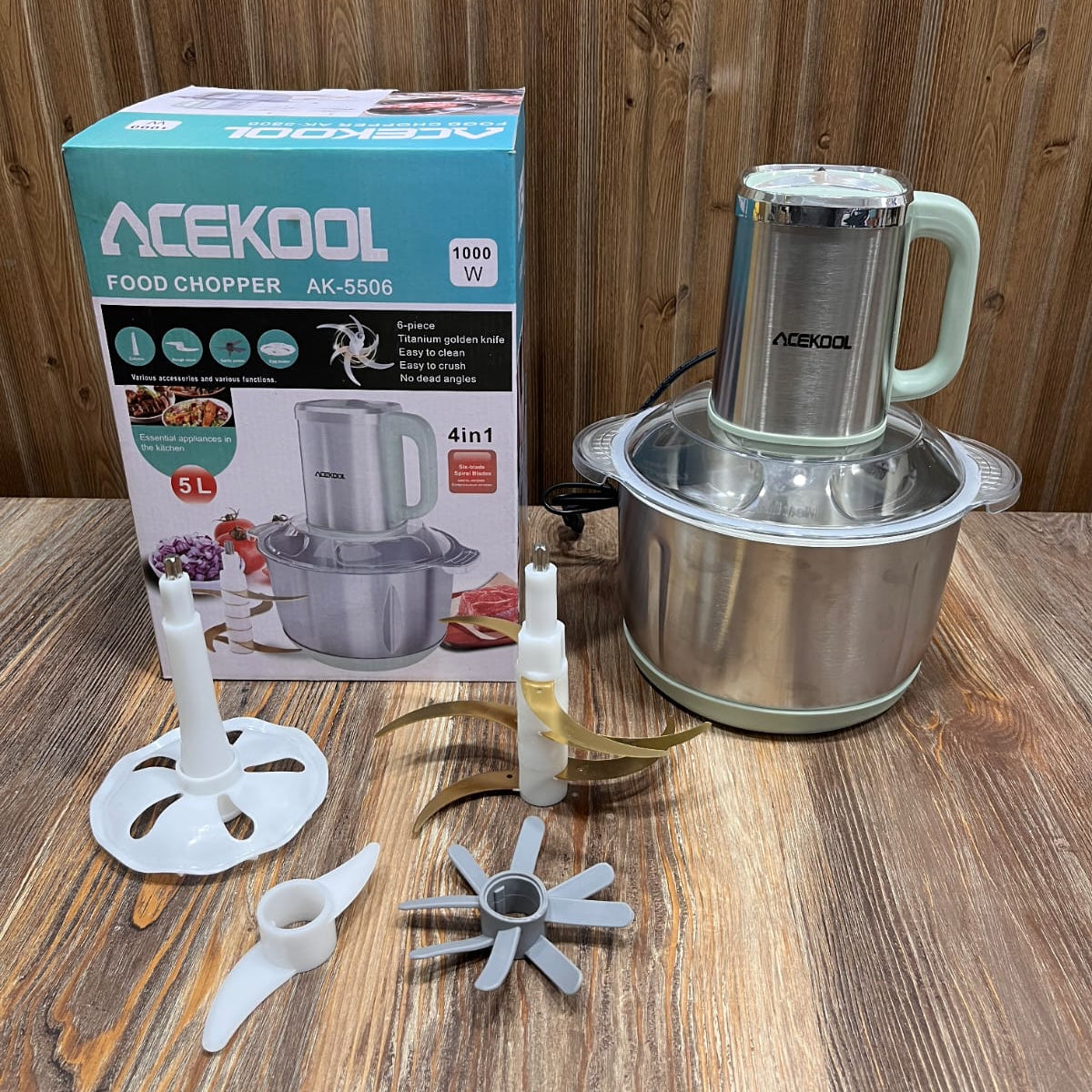 ACEKOOL 5 Ltr  Meat and Vegetable Chopper 4 in 1.