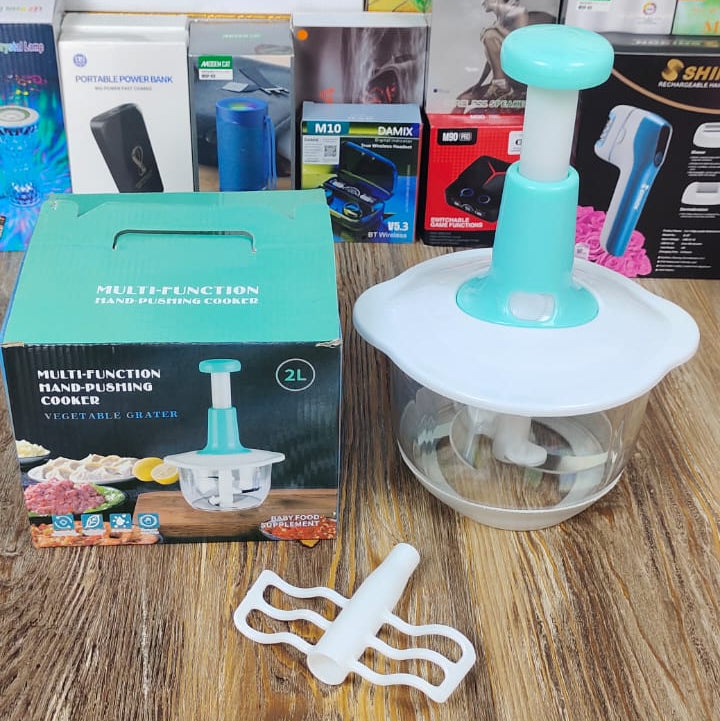 Multi-Funtion Hand Pushing Cooker Vegeatable Grater 2 Ltr