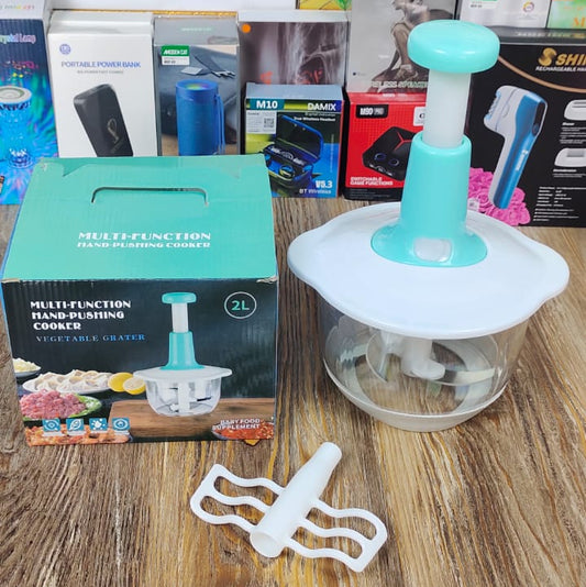 Multi-Funtion Hand Pushing Cooker Vegeatable Grater 2 Ltr