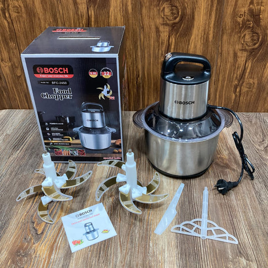 Bosch Electric Food Chopper & Meat Grinder - 5.0L Stainless Steel Bowl - High Power Multipurpose Processor