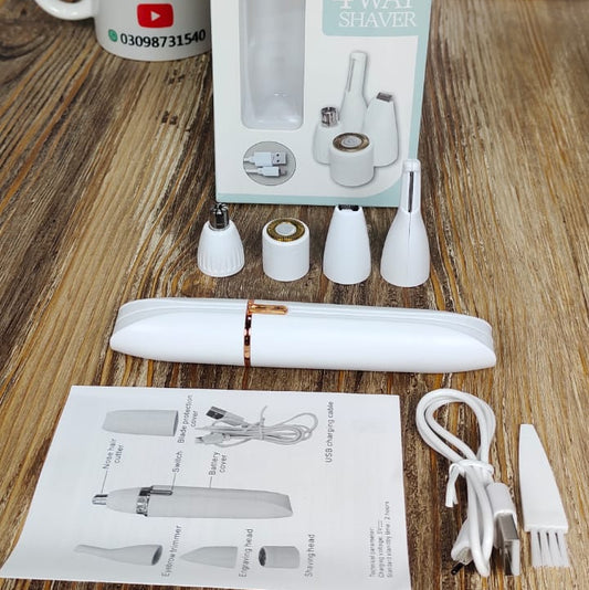 Rechargeable Multifunctional  4 way shaver  For Women's 4-in-1 Portable Electric Shaver