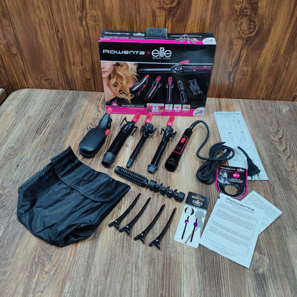 Rowenta hair straightener set   14 in 1