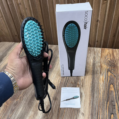 SOCO Hair Digital Hair Straightener Brush Nano ceramic