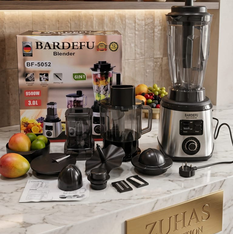 Bardefu  Juicer Blender | 6 in 1 multipurpose Blender With 9500W Power