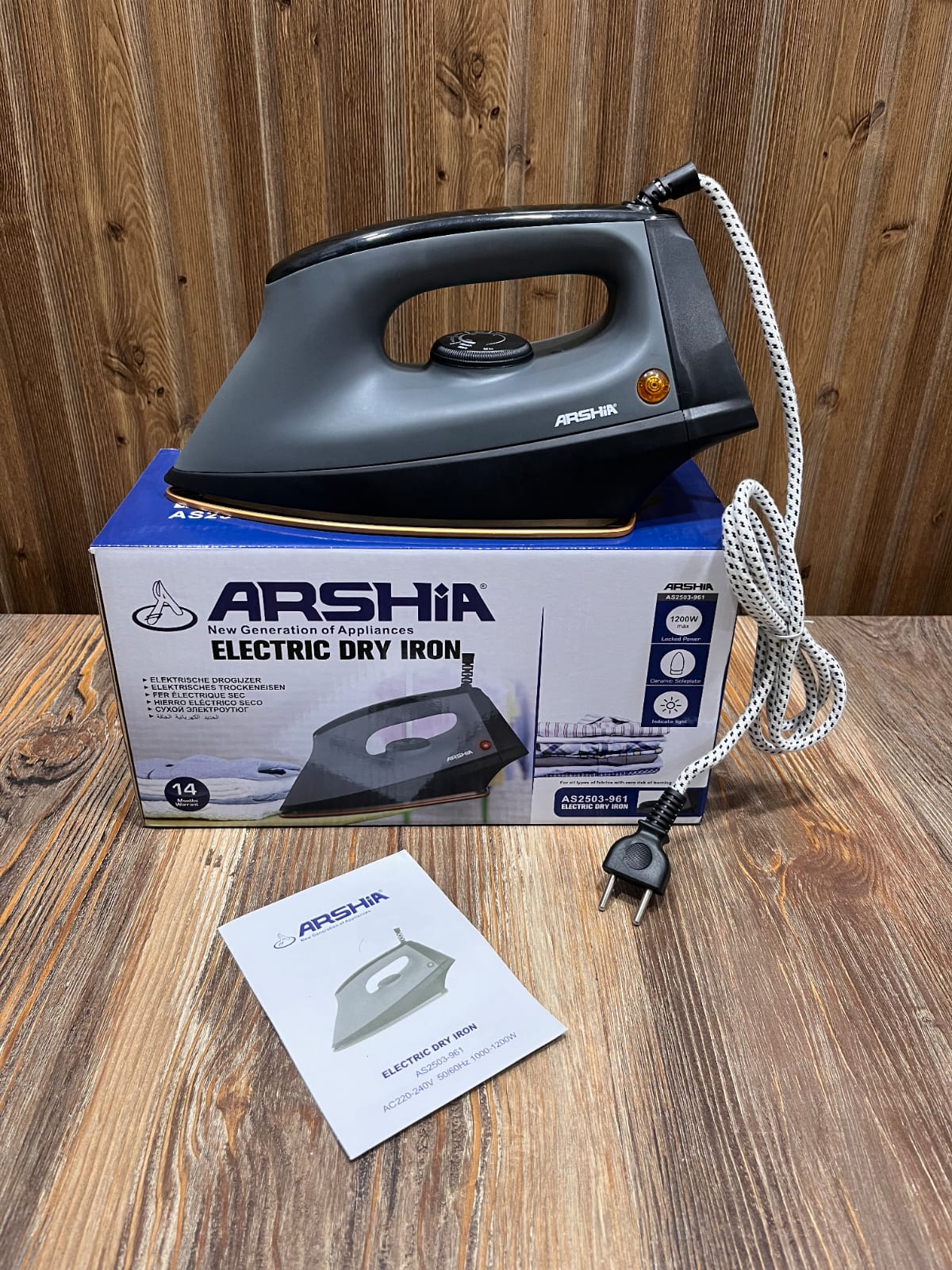 Arshia Electric Dry Iron Model – 1200 Watt -Model AS2212