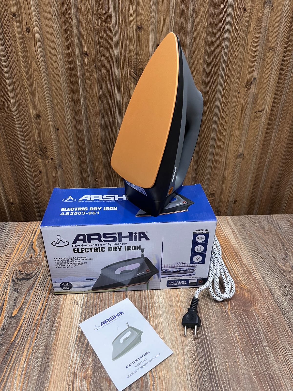 Arshia Electric Dry Iron Model – 1200 Watt -Model AS2212