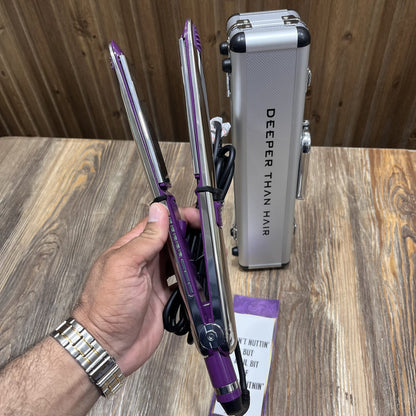 2 in 1 flat iron and hair straightener ,Curler plus straightener