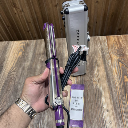 2 in 1 flat iron and hair straightener ,Curler plus straightener